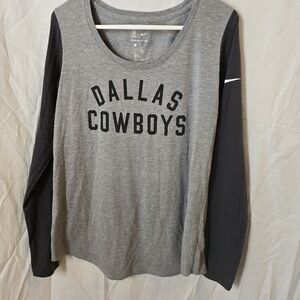 Dallas Cowboys Grey Long Sleeve Size Large
